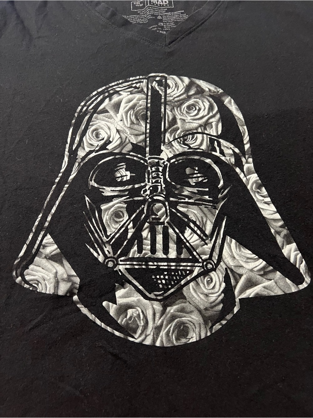 MAD Engine Star Wars Darth Vader Floral Graphic Tee - Picture 4 of 9